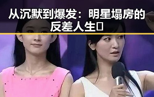 从沉默到爆发：明星塌房的反差人生 🍿